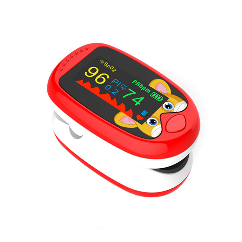 Tiger children's Oximeter A1 TFT screen finger clip USB rechargeable bird A6 cartoon Oximeter