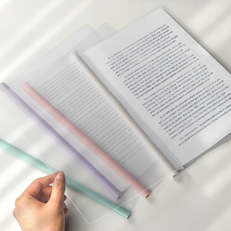 Trolley clip drop-shaped A4 transparent folder trolley clip thickened folder resume file folder wholesale report