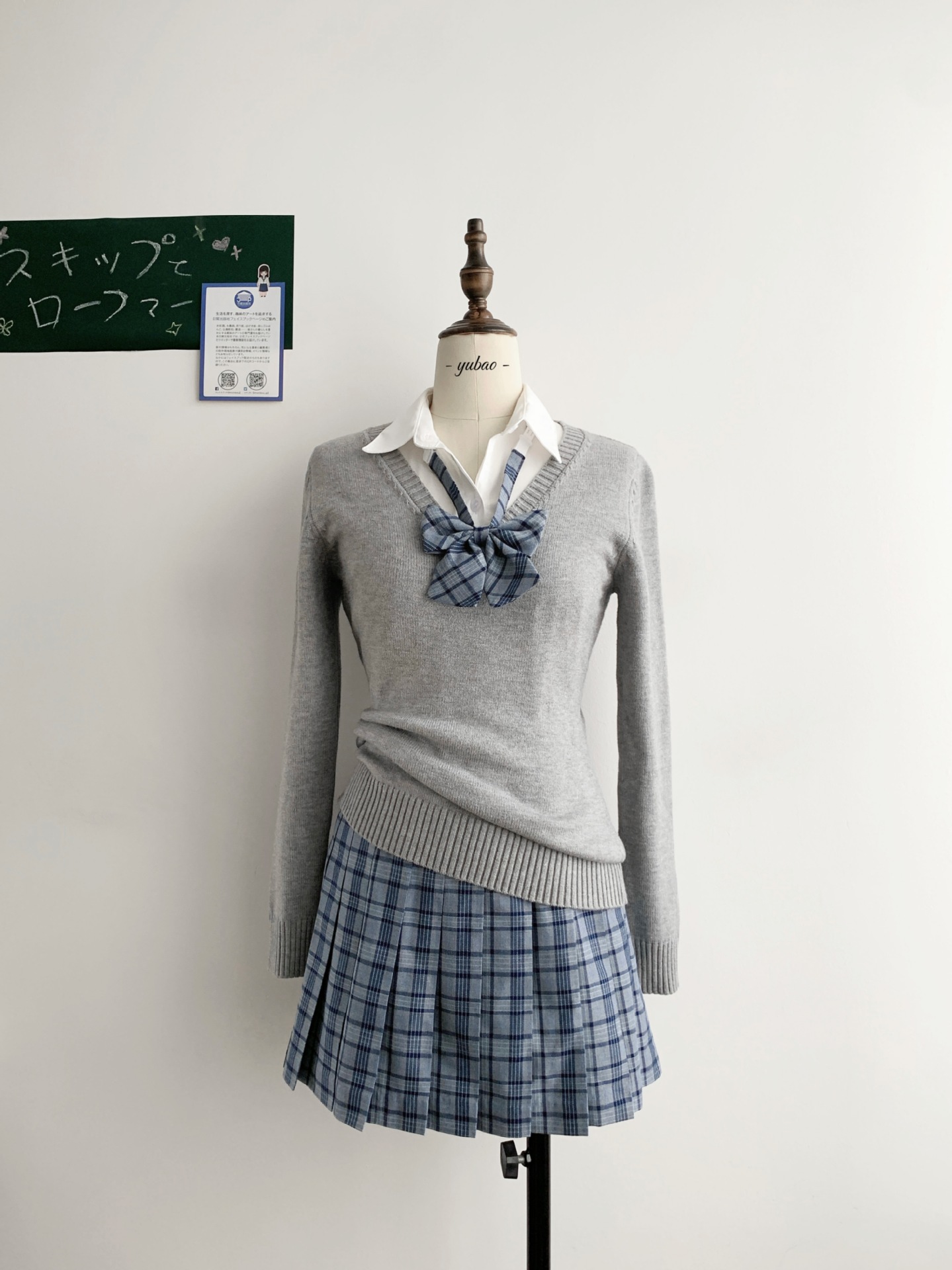 Original Jk Waist Pullover Knitwear Pure Color Japanese Style Uniform Preppy Style Long-Sleeved Knitwear Autumn and Winter for Women