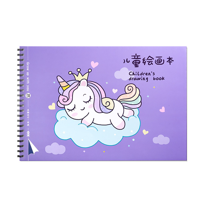 Mixed Batch [Drawing Book] Meng Jin Drawing Book with Spiral Binding, Hardcover, Saddle Stitch, Various A4 Sketches