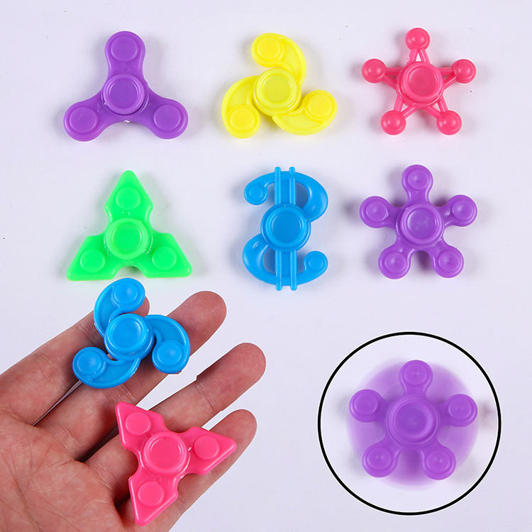 4cm Kidsren's Fidget Spinner Plastic Mini Finger Spinner Eggshell Accessories Decompression Small Toys Wholesale