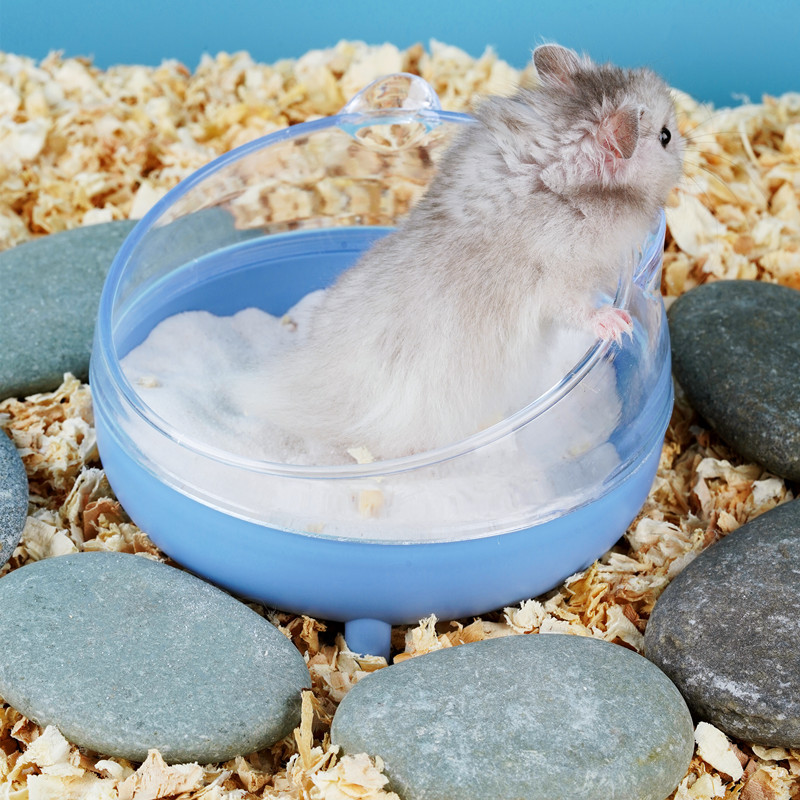 Hamster bathroom bath tub bath sand basin toilet dual-use golden bear bath sand urine sand splash proof a generation of hair