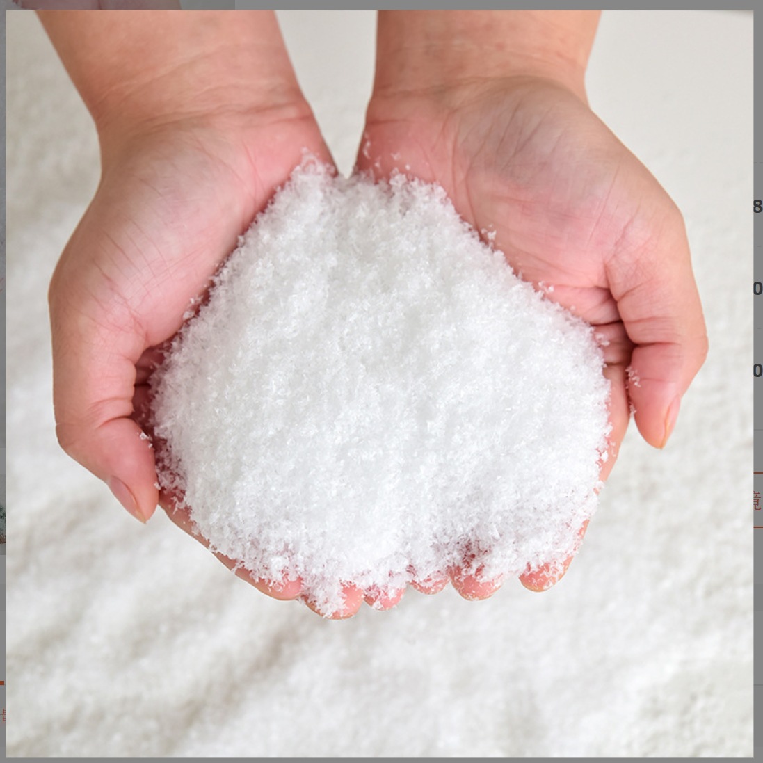 10g Simulated Snowflake Christmas Dry Snow Powder Fake Snow Snow Powder Landscaping Artificial Snow Film and Television Fake Snow Powder Artificial Snow