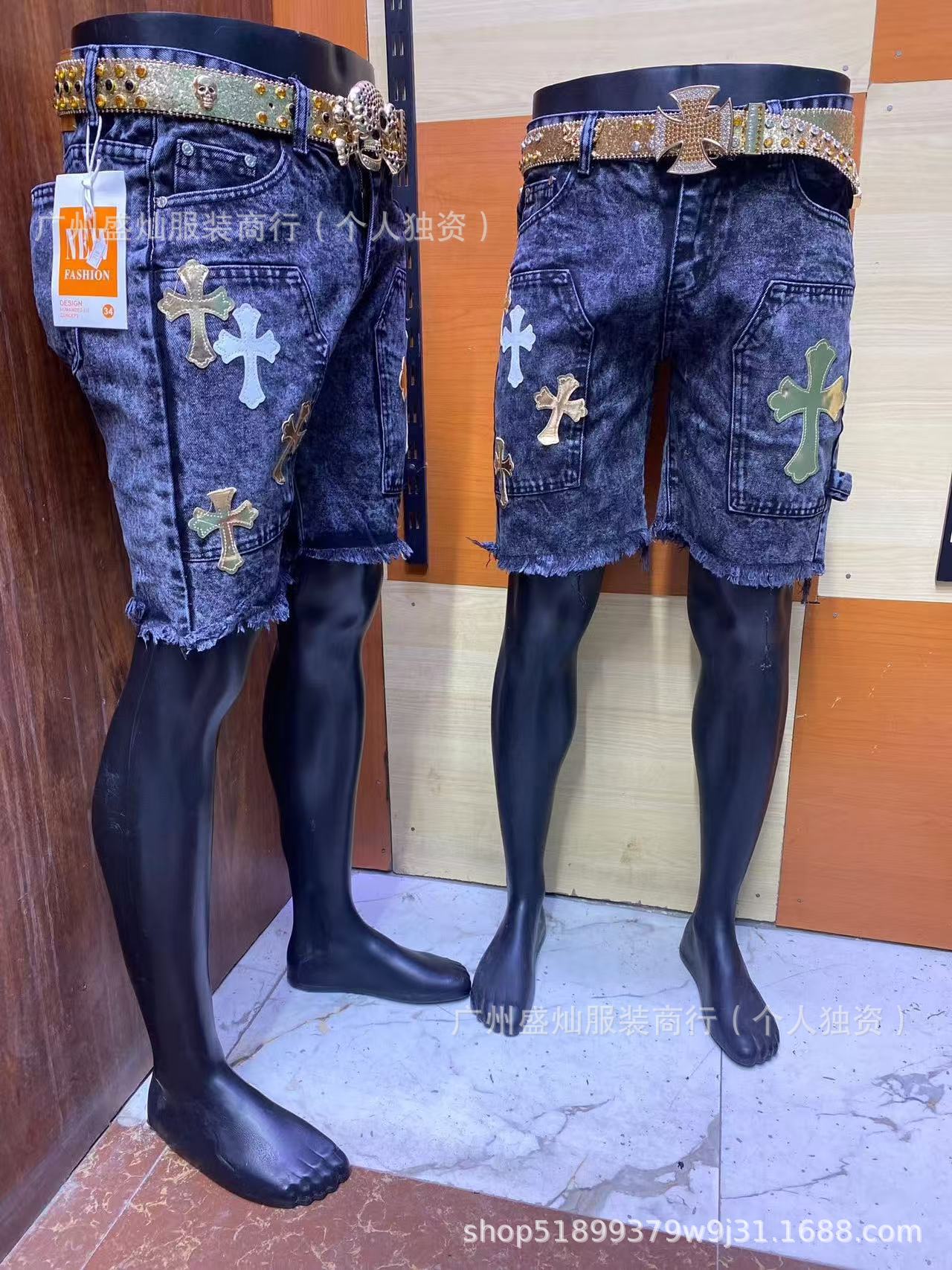 Men's Denim Shorts Wholesale Men's Denim Shorts Five-Point Pants Men's Jeans Wholesale