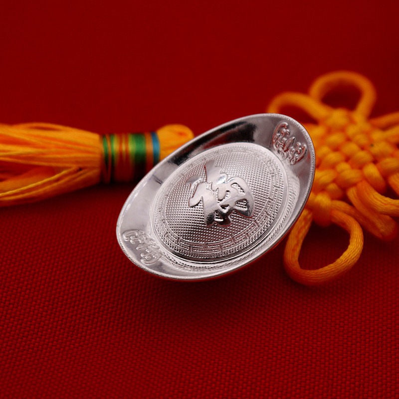 Silver ingot 999 sterling silver hollow silver ingot silver silver bar collection at hand gift shop celebration activity company wedding gift