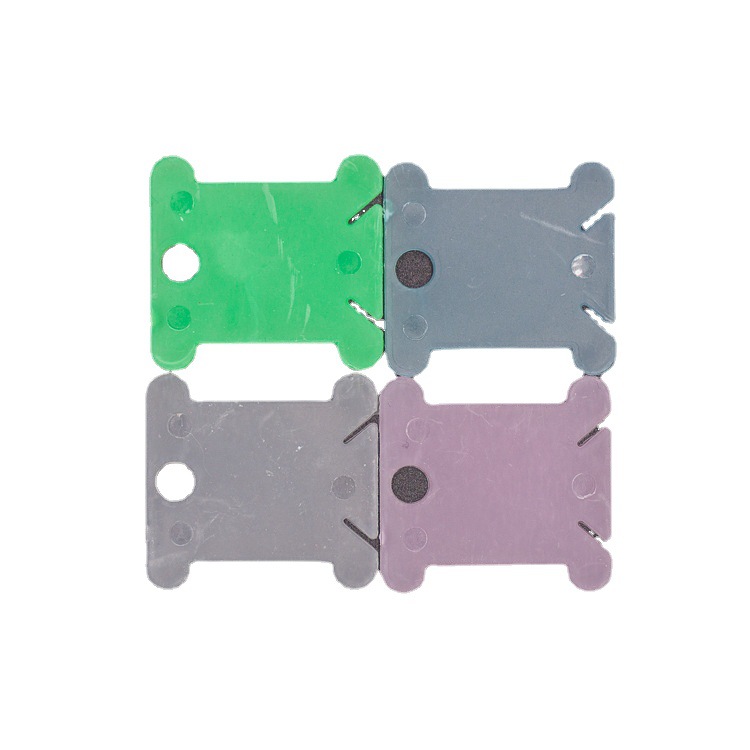 Candy Colorful Cross Stitch Winding Board Thread Board Colorful Plastic Embroidery Thread Finishing Tool 4-Colorful Embroidery Thread Winding Board Tool