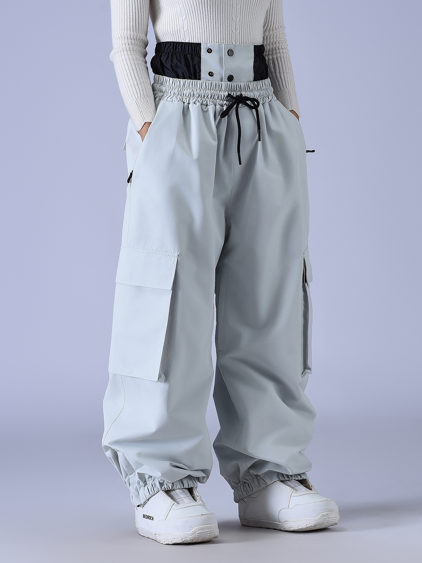 Ski Pants for Men and Women, Winter Outdoor Windproof, Waterproof, Warm, Thickened, Loose Snowboard Pants, New Cross-Border Style