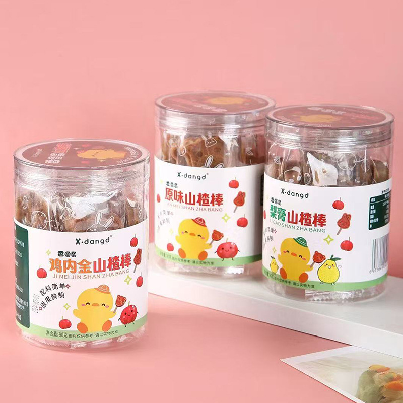 Xiangdangdang chicken golden hawthorn stick pear cream hawthorn stick hawthorn soft glutinous lollipop children's snacks fruit stick 90g