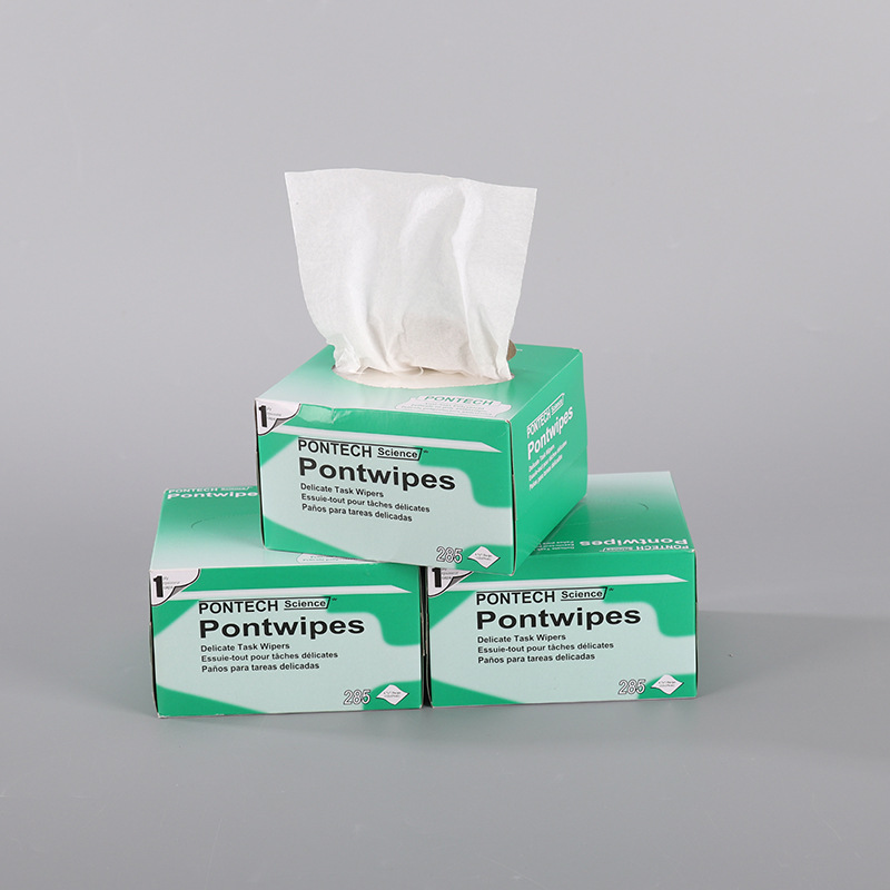 Yicheng маленькая зеленая коробка с низким уровнем пыли вытягиваемые салфетки в коробке лабораторная бумага для впитывания масла и воды оптовая продажа