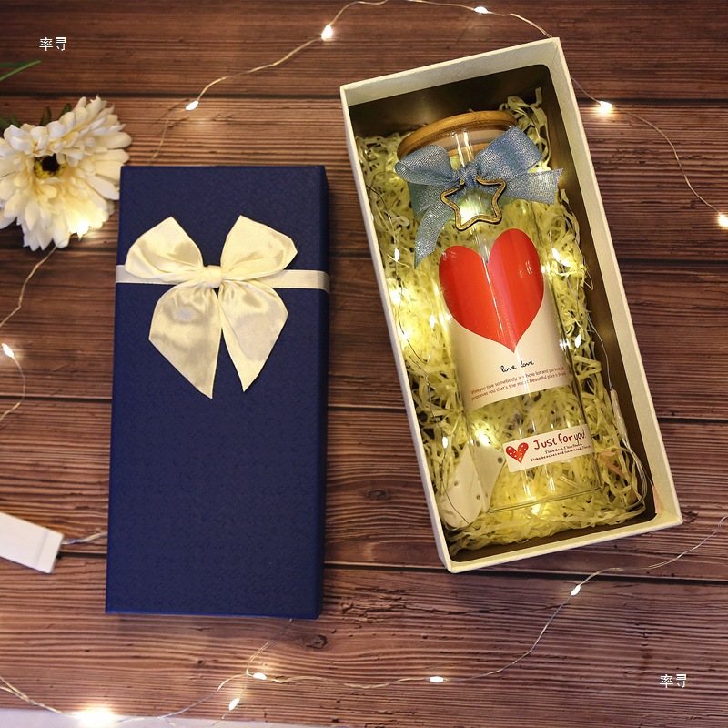 Стеклянная банка с пробкой, стеклянная удача, звезда, бумажная звёздная небо, бутылка желаний, дрифтующая радуга, готовый продукт, подарок однокласснику