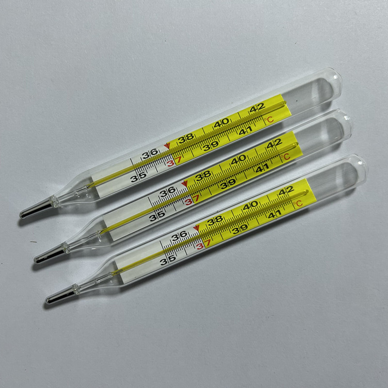 Haishi Hainuo Glass Thermometer Mercury Thermometer Internal Standard Armpit Type Large Scale Thermometer