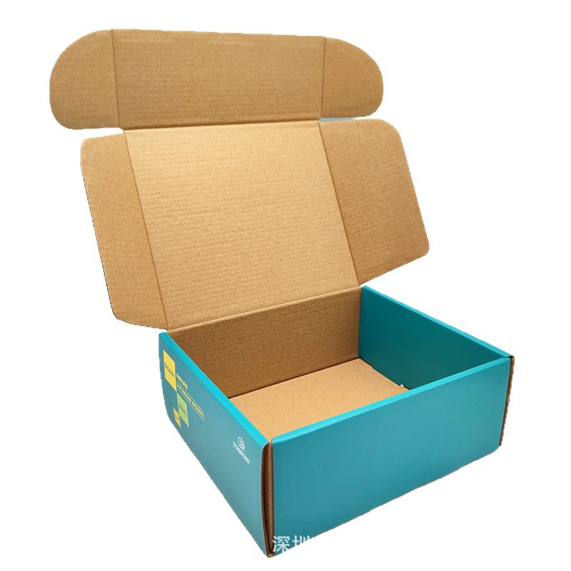 High-End Packaging Box with Lid, Premium Color Box, Tear-Off Airplane Box, Colorful Double-Sided Thickened Clothing Express Packaging Box