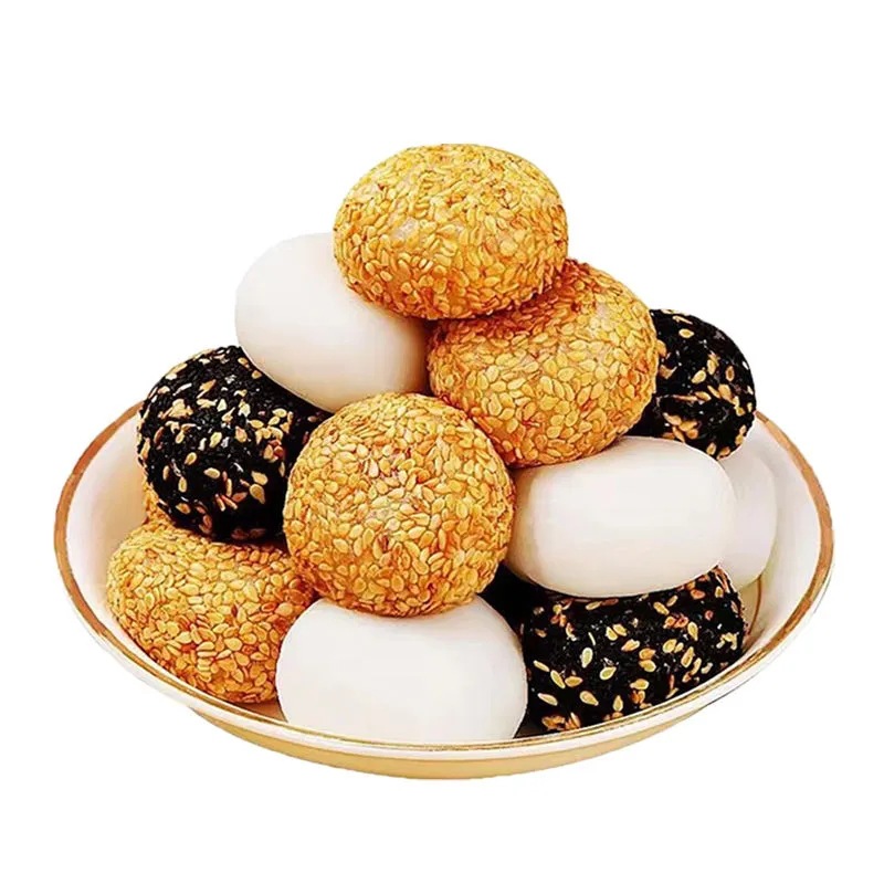 The whole box of fried mashed potatoes dried to eat glutinous rice dumplings glutinous rice cakes local snacks green dumplings donkey roll bulk cakes snacks