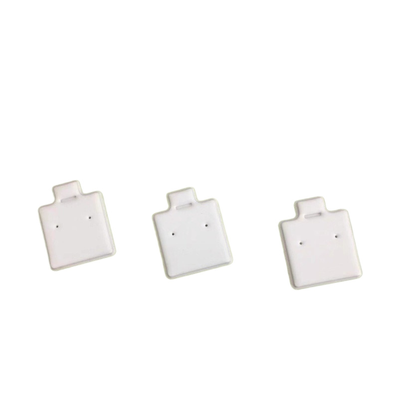 White Simple Earring Card Display Holder High-End Jewelry Packaging Card Blank Earring Card Wholesale Cross-Border Spot