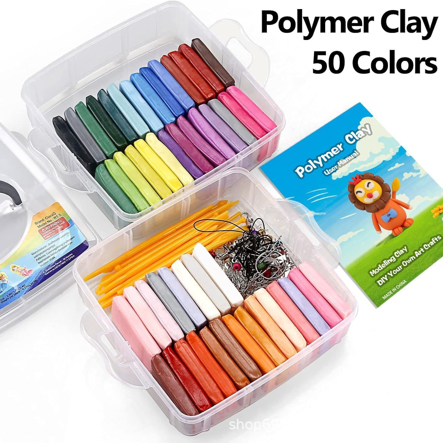 Soft Clay 50 Colors 24 Colors Clay Plasticine Colorful Suitcase Clay Amazon Oven Clay Tool Set