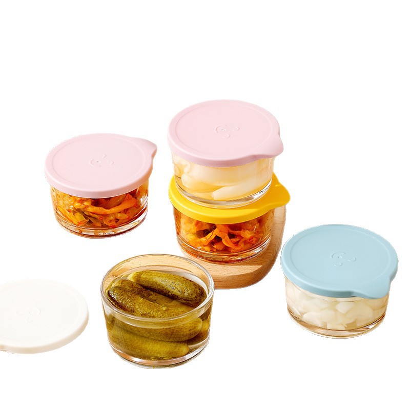 Glass Storage Jar, Transparent and Thickened, for Pickles and Preserved Vegetables, Sealed Jar for Fruit and Vegetable Storage, Airtight Preservation