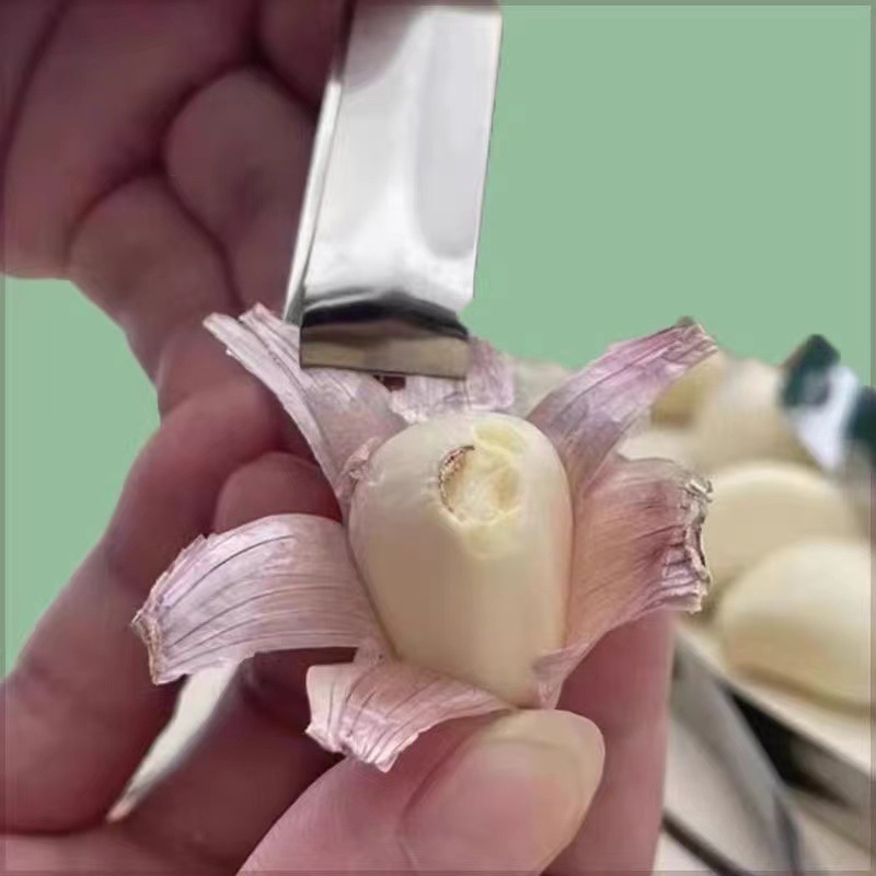 Stainless steel garlic clip kitchen hair plucker pig hair clip fish bone clip tweezers chicken duck feather garlic clip