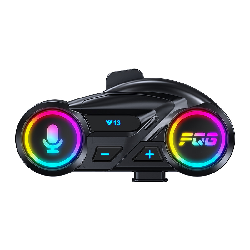 Cross-Border New Y13 Helmet Bluetooth Headset Fm Radio Colorful Waterproof Noise Reduction Long Battery Life Multi-Linkage Mobile Phone