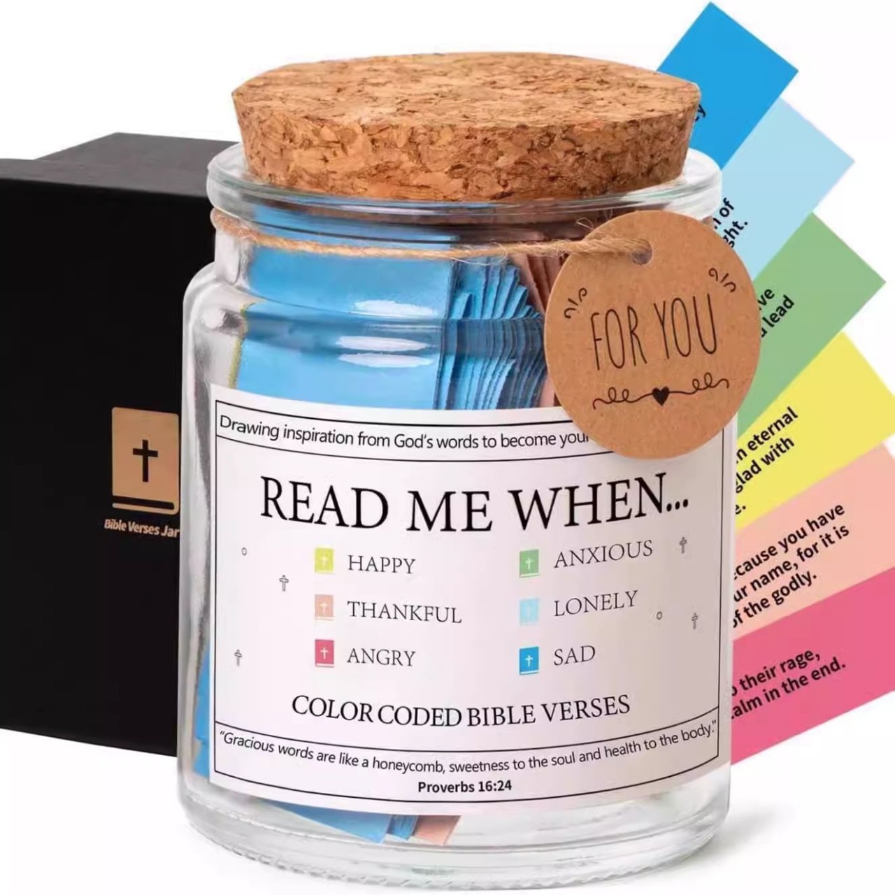 Bible Bottle Wishing Bottle Verse Jar New Product Cross-Border Holiday Creative Gift Manufacturer Direct Supply Large Quantity Negotiation