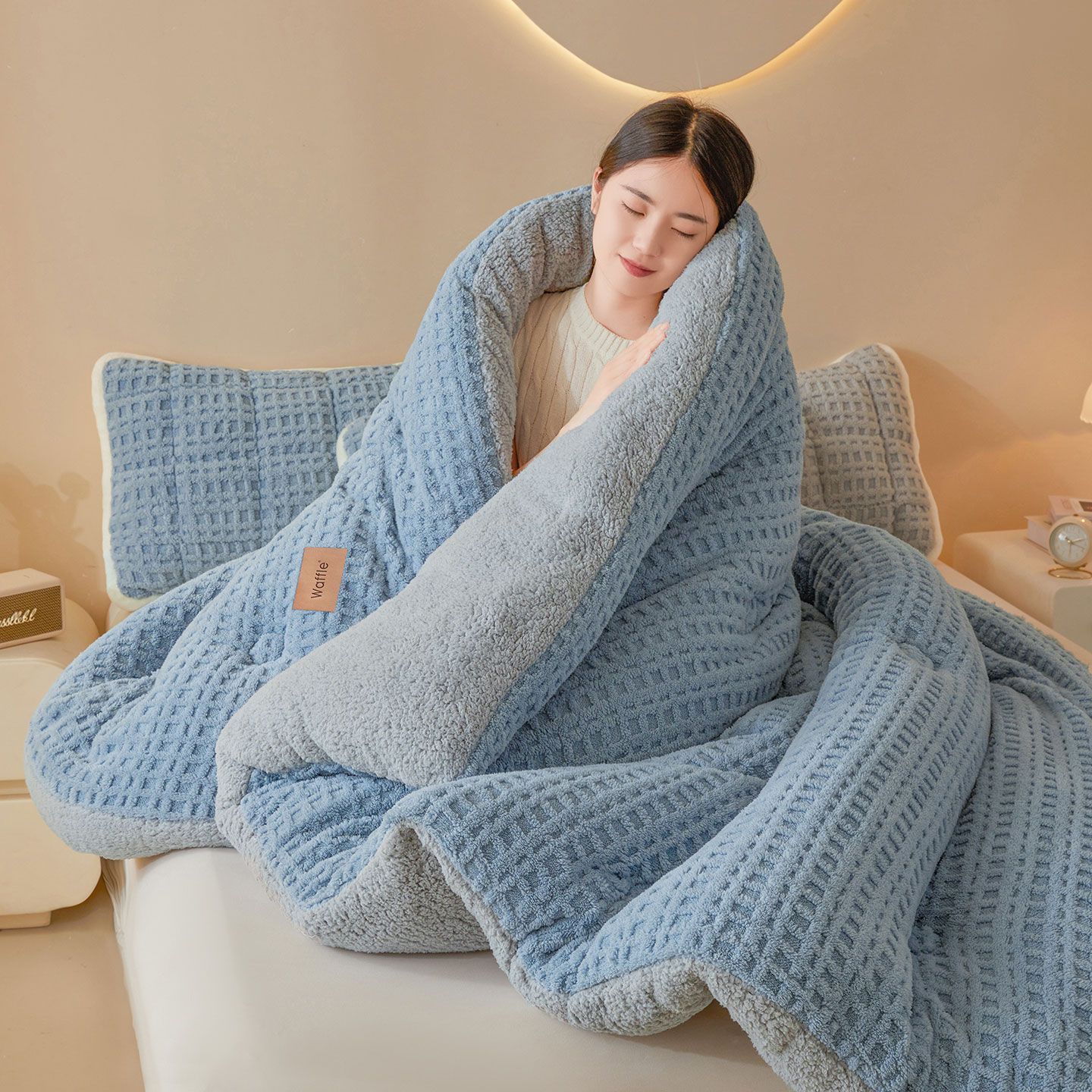 Одеяло из овечьего флиса утолщенное зимнее молочное бархатное одеяло для одной кровати 6/8/5кг