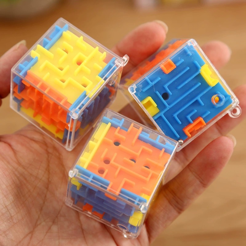 Mini maze ball early education puzzle maze toy children 3d walking beads maze rotating puzzle Rubik's cube wholesale hot sale