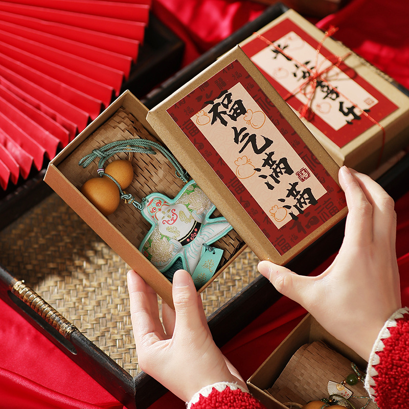 New Chinoiserie Ancient Style Mid-Autumn Festival Tassel Hanging Gourd Pendant Car Hanging Door Hanging Creative High-End Souvenir