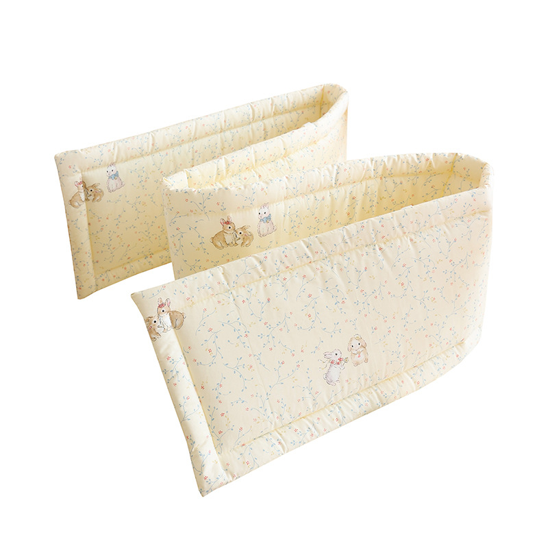 Baby Crib Fence Soft Pure Cotton Bag Anti-Collision Strip Kidsren's One-Piece Bed Fence Splicing Bed Protective Cloth Baby Fence