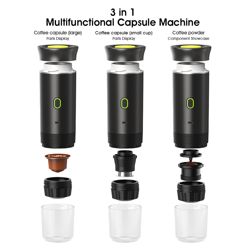 Cross-border portable capsule coffee machine American-Italian espresso electric small wireless heating pump coffee machine
