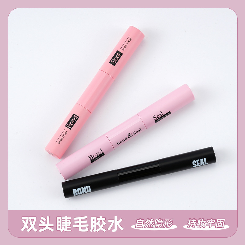 Клей для накладных ресниц с двойным наконечником, супер липкий, долговечный, оптовая продажа