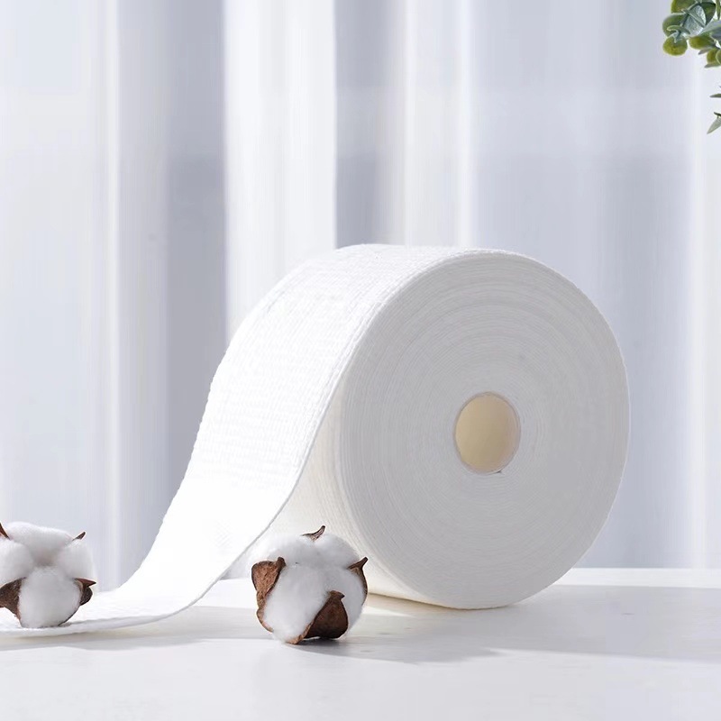 Ermu/grape roll face towel disposable removable thickened cotton soft face cleansing towel for women