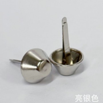 Factory direct round head metal nails DIY leather luggage accessories two feet bucket nails flat head gun nails