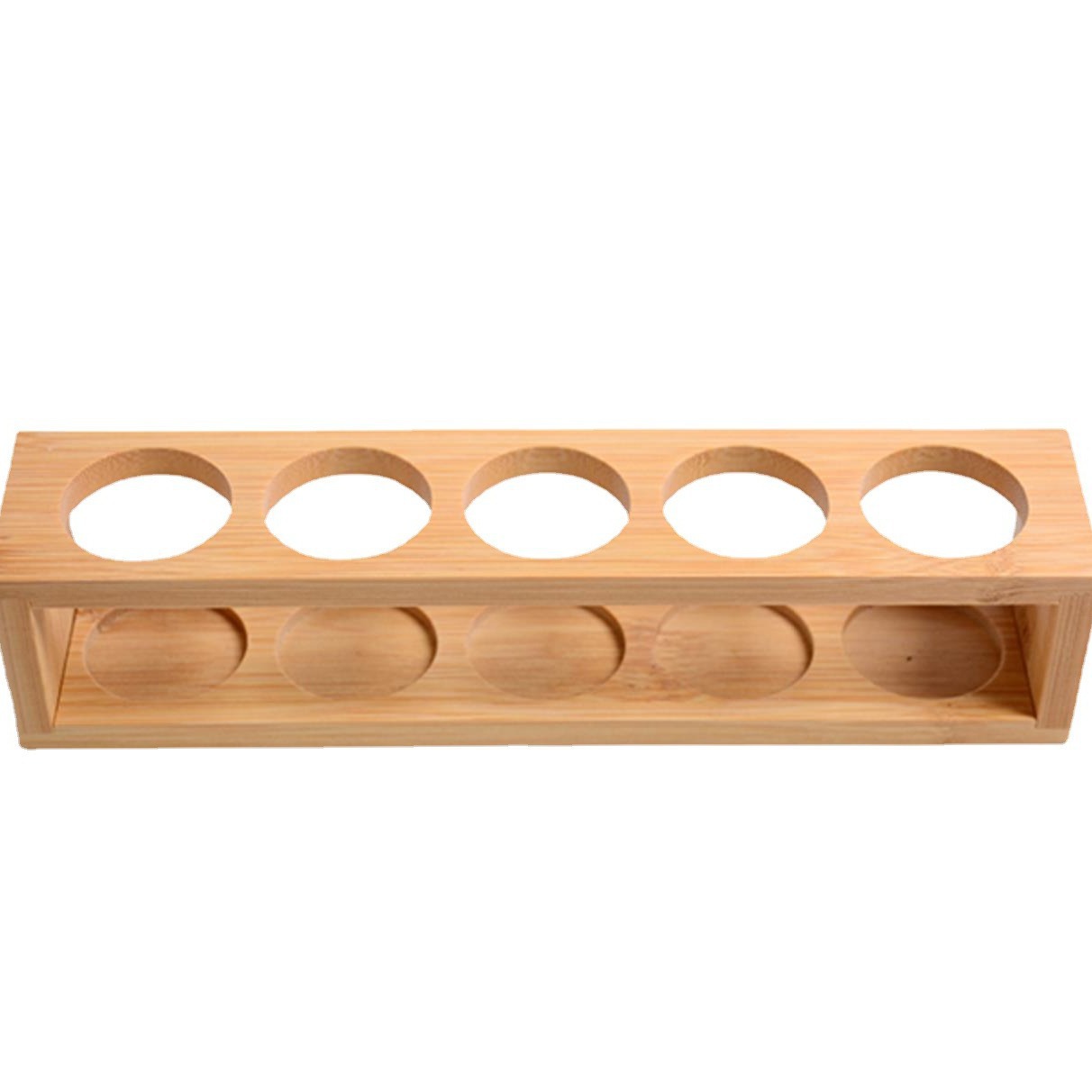 Bamboo and Wood Essential Oil Display Rack 5 Compartments 15ml Doterra Essential Oil Bottle Storage Rack Storage Box Desktop Table Wholesale