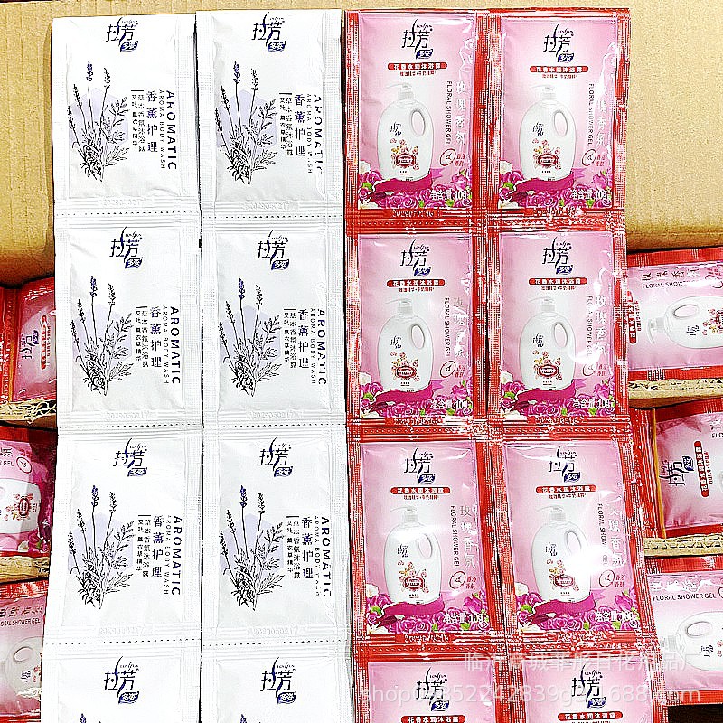 Wholesale Lafang Bagged Shampoo 8ml Shower Gel Conditioner Hotel Bath Disposable Small Bag Shampoo