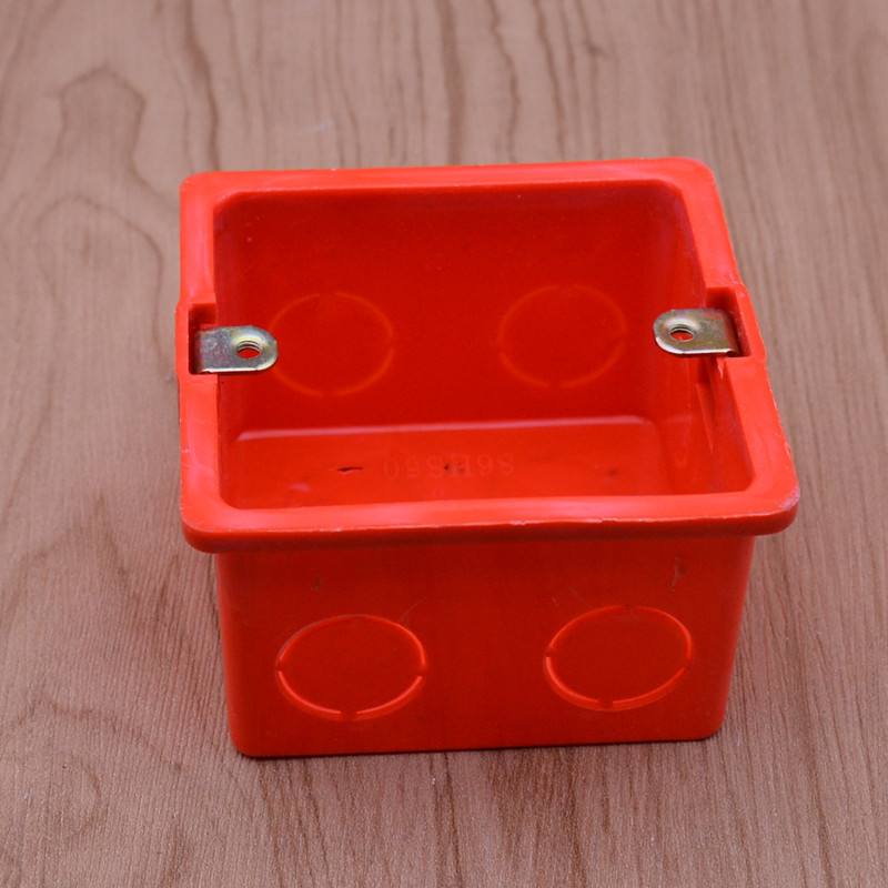 Factory wholesale 86 type open bottom box flame retardant plastic PVC concealed wire box white 86 type junction box
