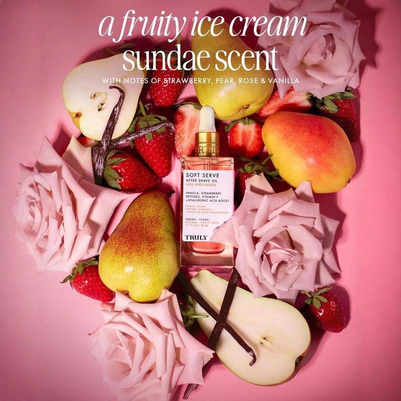 Популярное масло для бритья Truly, с ванильным ароматом, ухаживающее эфирное масло, для ягодиц, розовое после бритья