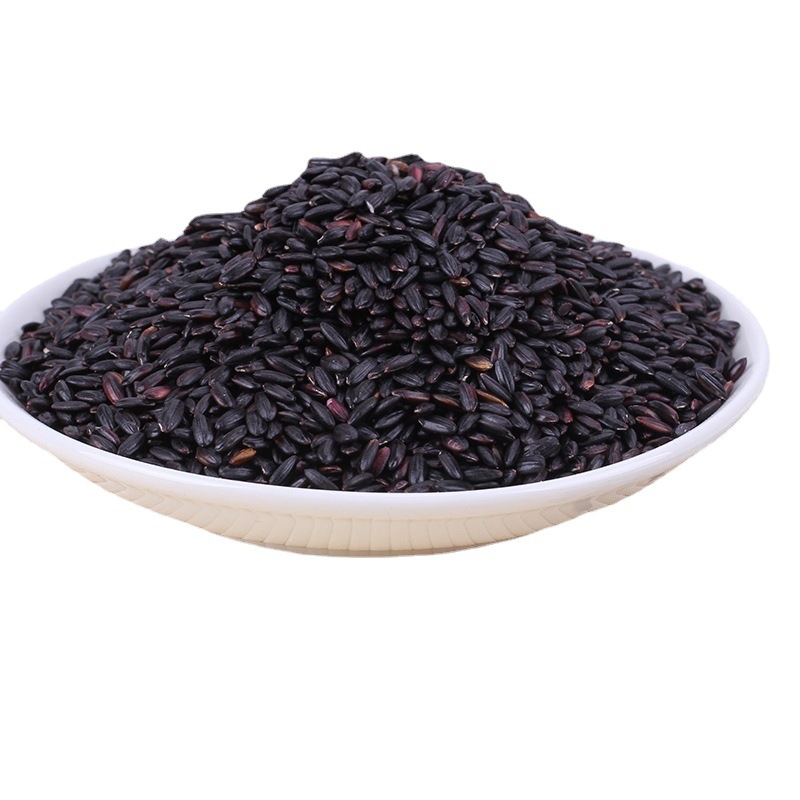 Large supply of black rice black brown rice black fragrant rice non-dyed black rice blood glutinous rice all kinds of coarse cereals wholesale