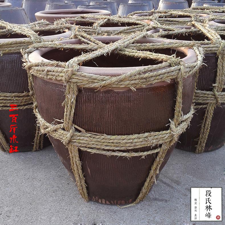 Yixing Pickle Jar, Earthen Ceramic Water Storage Jar, Wine Fermentation Jar, Tile Jar, Pickle Jar, Large Water Jar, Stoneware Fish Tank