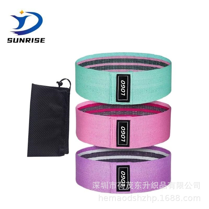 Manufacturer Customized Cross-Border Body Shaping Thickened Elastic Band Women's Fitness Buttocks Training Circle Resistance Band Yoga Tension Band