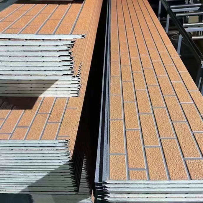 Metal carved plate polyurethane integrated board box box steel structure house exterior wall renovation thermal insulation board