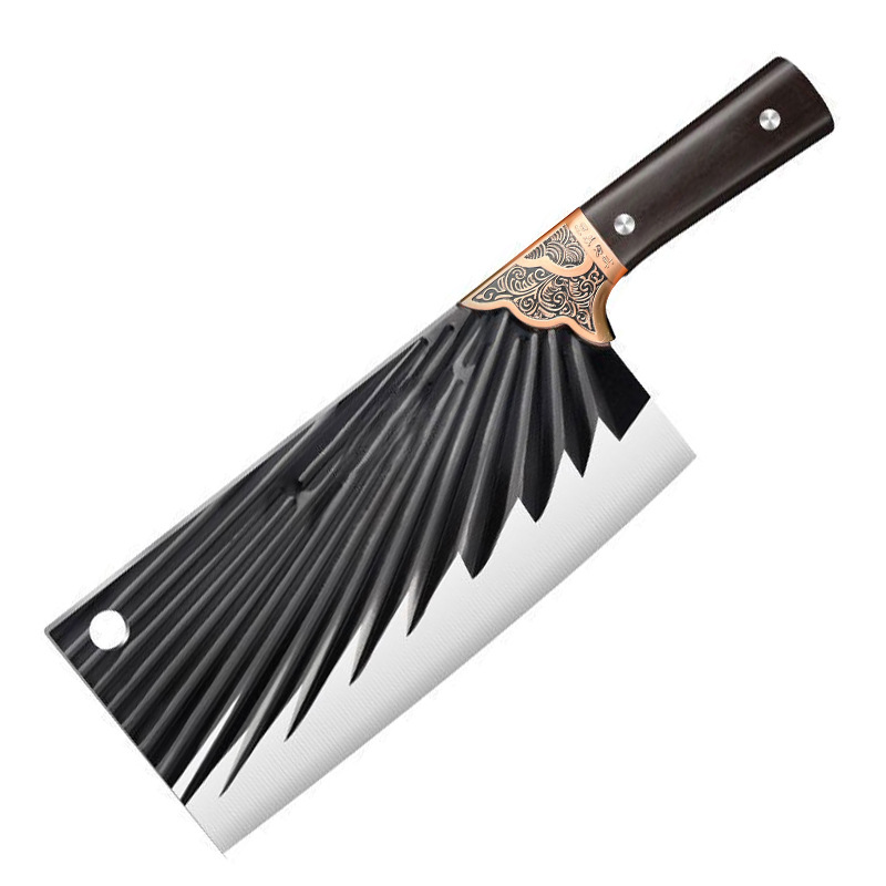 Kitchen Knife Household Chopping Knife Hand-forged Chopping Bone Knife Slice Chopping Knife Special for Chefs Chopping Meat Running Jianghu Kitchen Knife