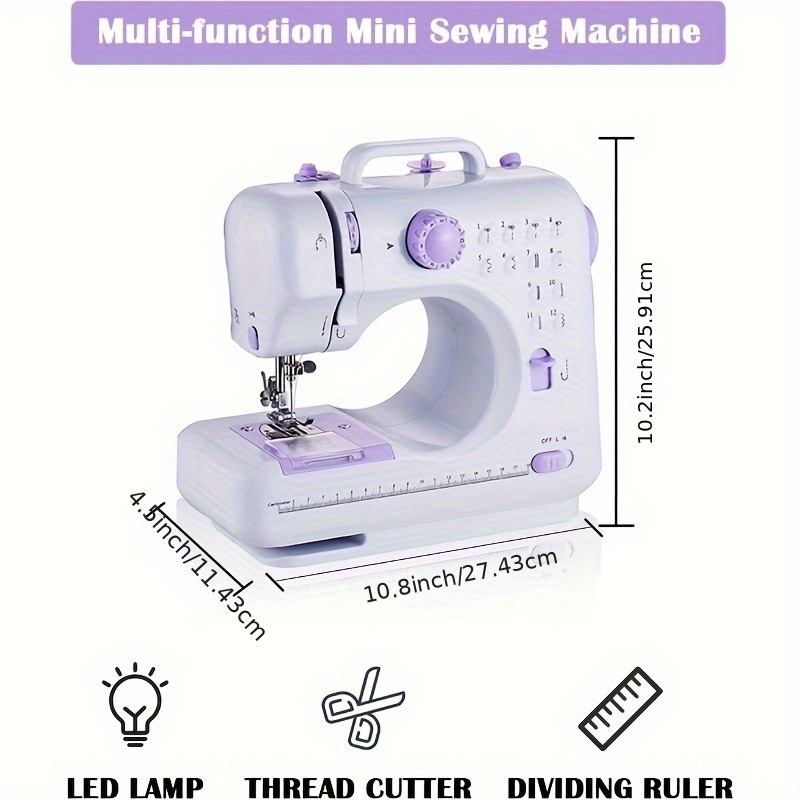 2026 New Cross-Border Dropshipping Portable Sewing Machine Built-In 12 Kinds of Sewing Needles Cross-Border Dropshipping