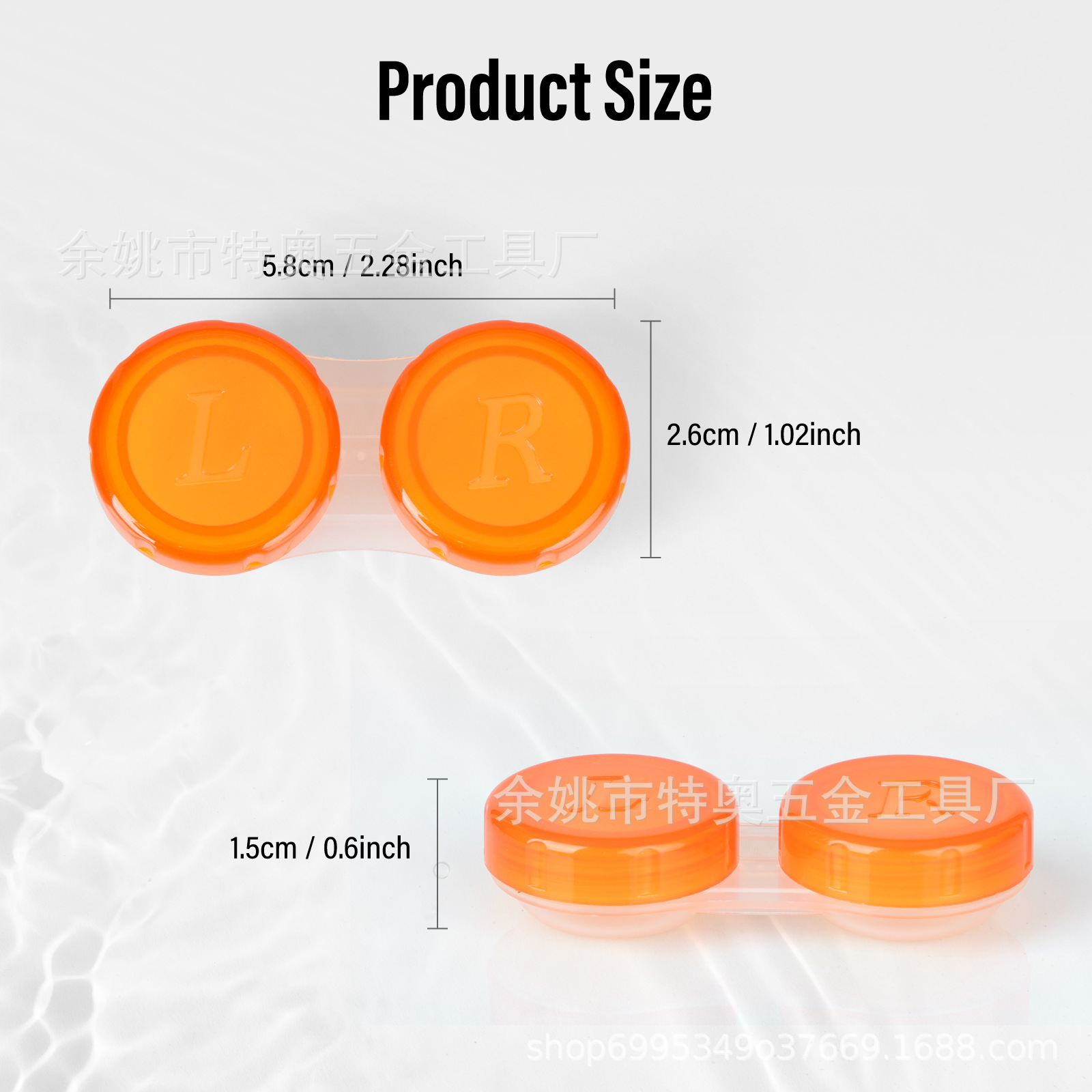 Plastic pp double box glasses case beauty pupil box couple Box care box contact lens case