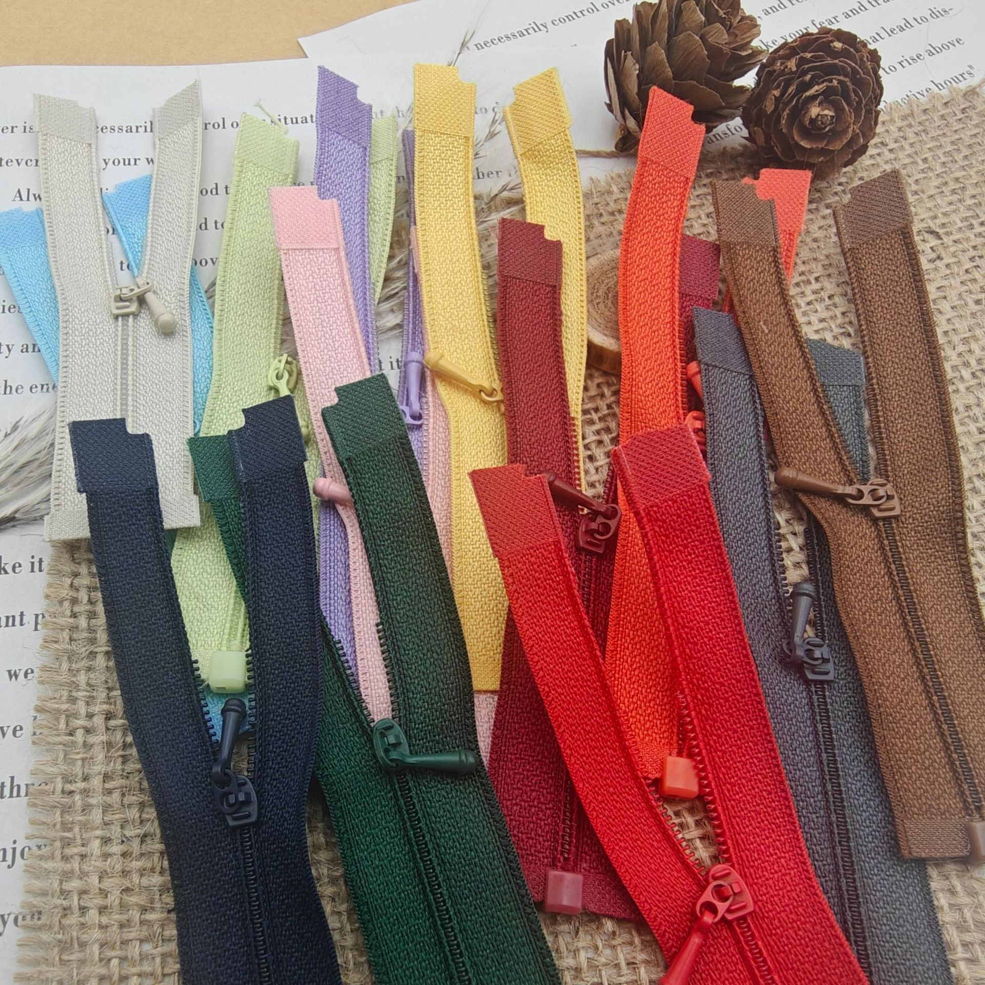 No. 0 Zipper Nylon Zipper Colorful No. 0 Open Tail Zipper Bag Small Doll with Mini Zipper Doll Clothing Accessories