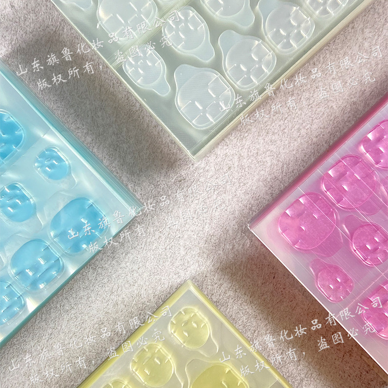 Jelly Glue Nail Stickers Are Strong and Removable, Double-Sided Wearable Nail Patches, Special Patches for Fake Nails, Ultra-Thin and Traceless