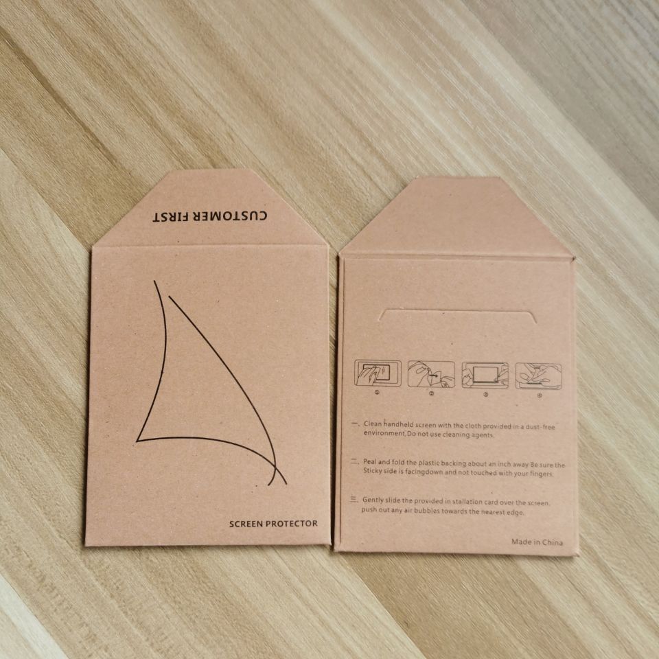 Упаковка для пленки Apple Watch, упаковка для пленки Mi Band, пленка для объектива камеры, закаленная пленка, коробка из крафт-бумаги