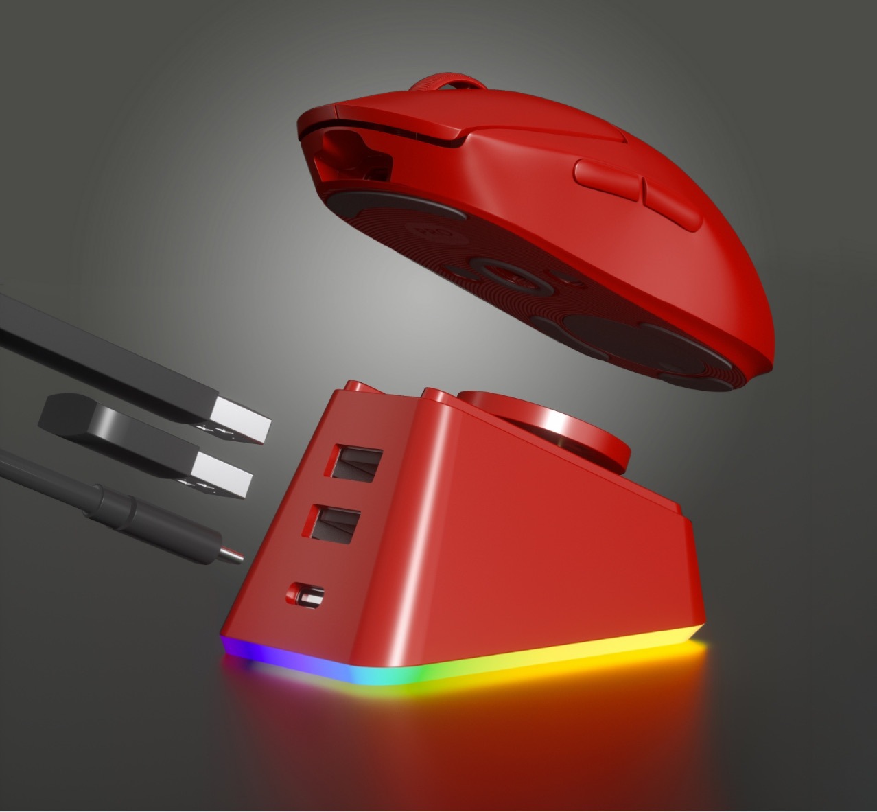 Suitable for Luo G Shit King GPW Wireless Mouse Charging Base G502 Wireless G703 Mouse G903 Conversion Module