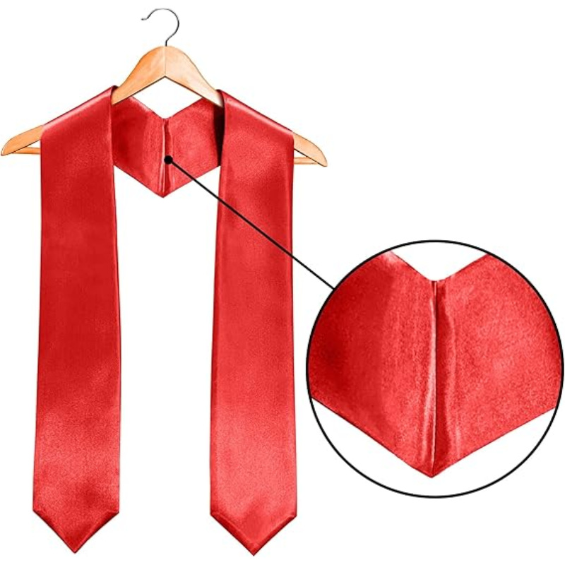 Cross-Border Amazon Children's Graduation Shawl Bachelor's Graduation Shawl Solid Color Satin Ribbon Double-Layer Shawl