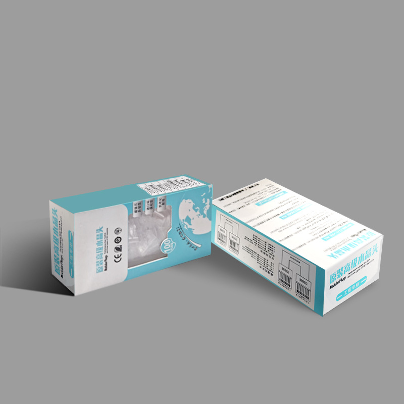 SOURCE manufacturer Gigabit Crystal Head RJ45 network cable 8p8c Super Six monitoring router computer network cable connector