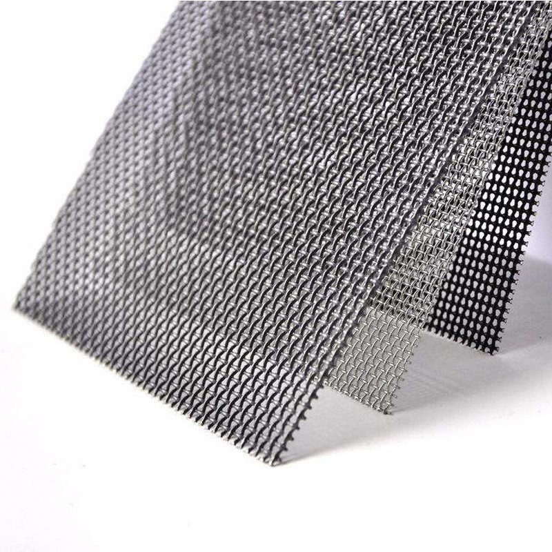 304 Stainless Steel Diamond Mesh Screen Anti-Mosquito Anti-Insect Anti-Theft Mesh Steel Mesh Window Screen Electrostatic Spray Stainless Steel