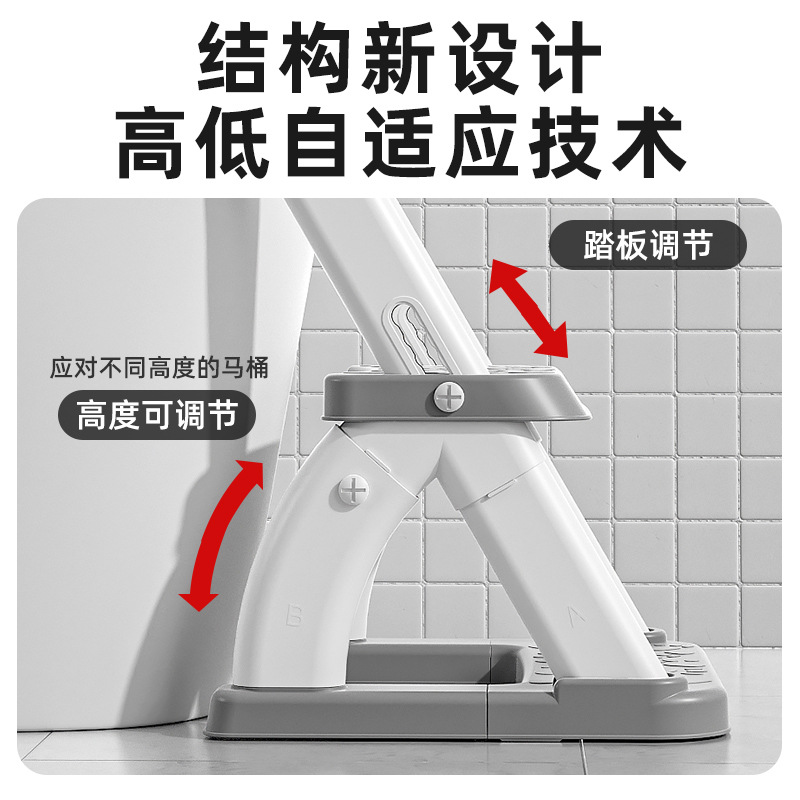Men's and Women's Multifunctional Toilet Seat Baby Footstool Infant Potty Children's Portable Toilet Rack